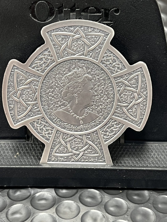 2019 -  Isle of Man - Manannan, 1st King of Mann - 3oz .999 silver coin - no COA