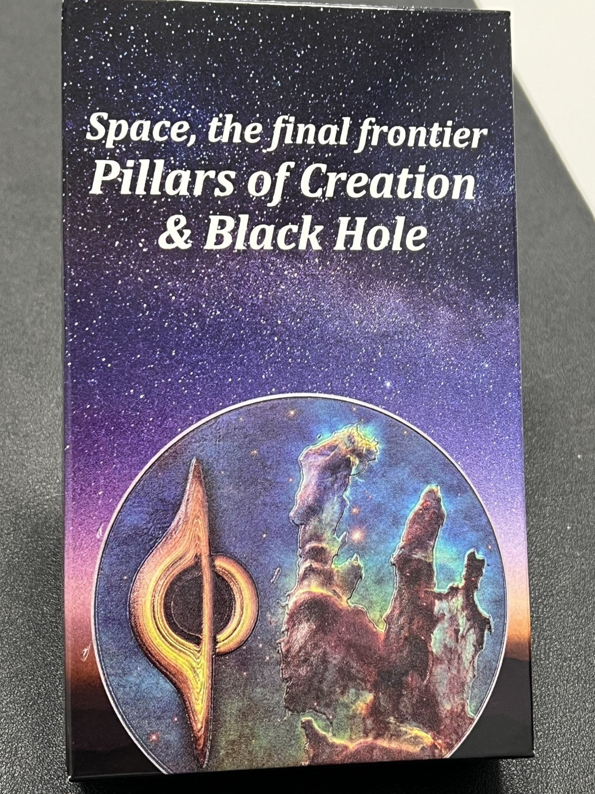 PILLARS OF CREATION AND BLACK HOLE Final Frontier  3oz Palau 2022 w/ box and COA