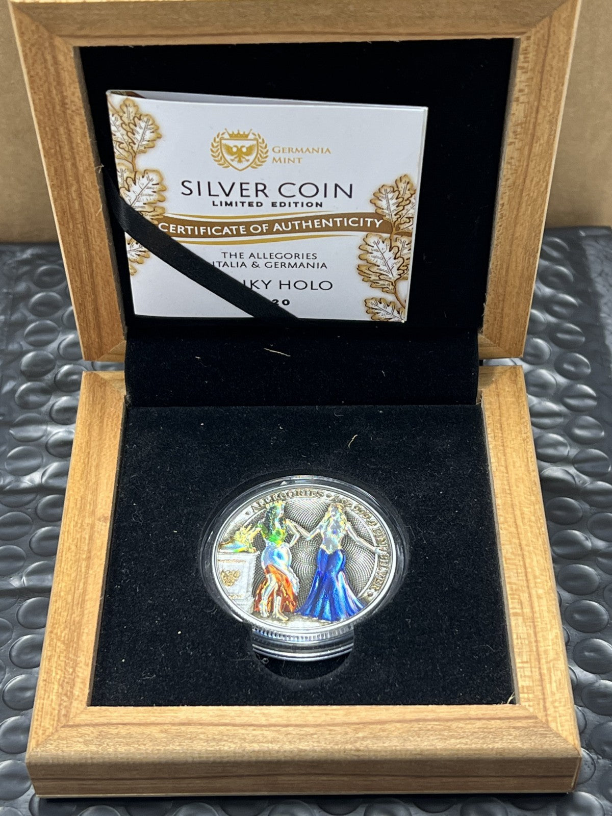 2020 Germania Mint Allegories Italia & Germania Funky Holo 1 oz Silver
