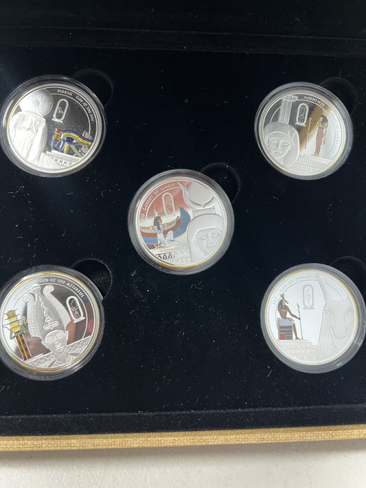 2013 Niue - Story of Osiris 5 silver coin set