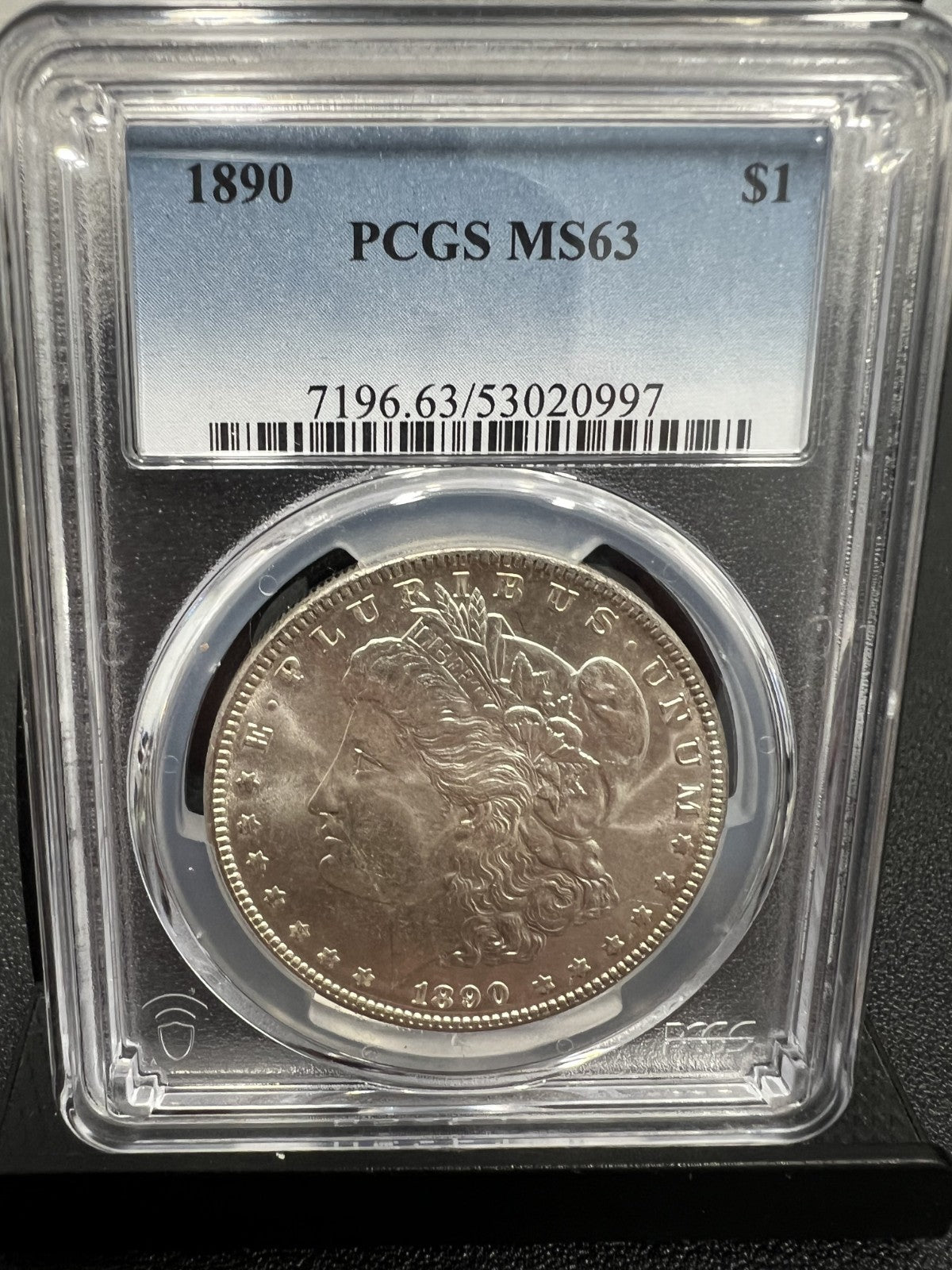 1890 P PCGS MS63 Morgan Silver Dollar MS 63