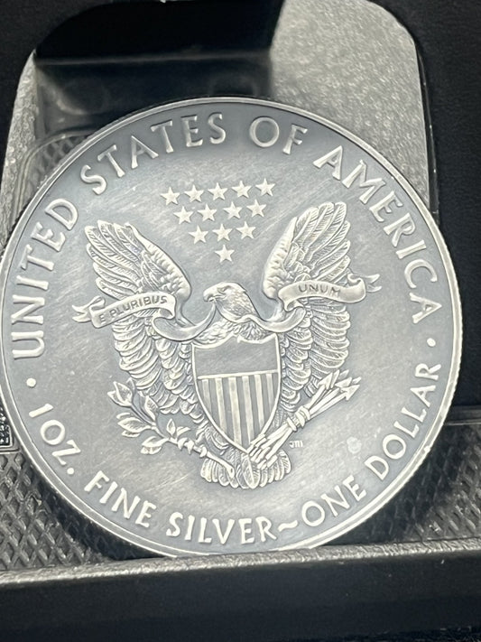 2016 American Silver Eagle | 1 oz Silver $1 | Antiqued Finish ASE