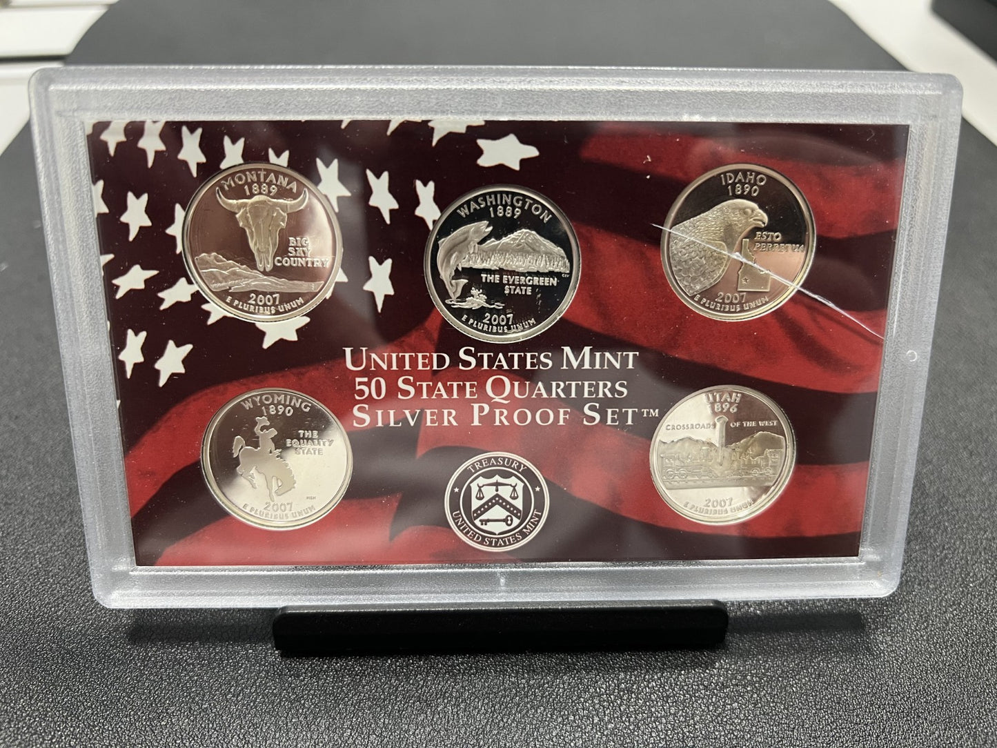 2007  US MINT 50 State Quarter 90% SILVER  Proof Set w/COA