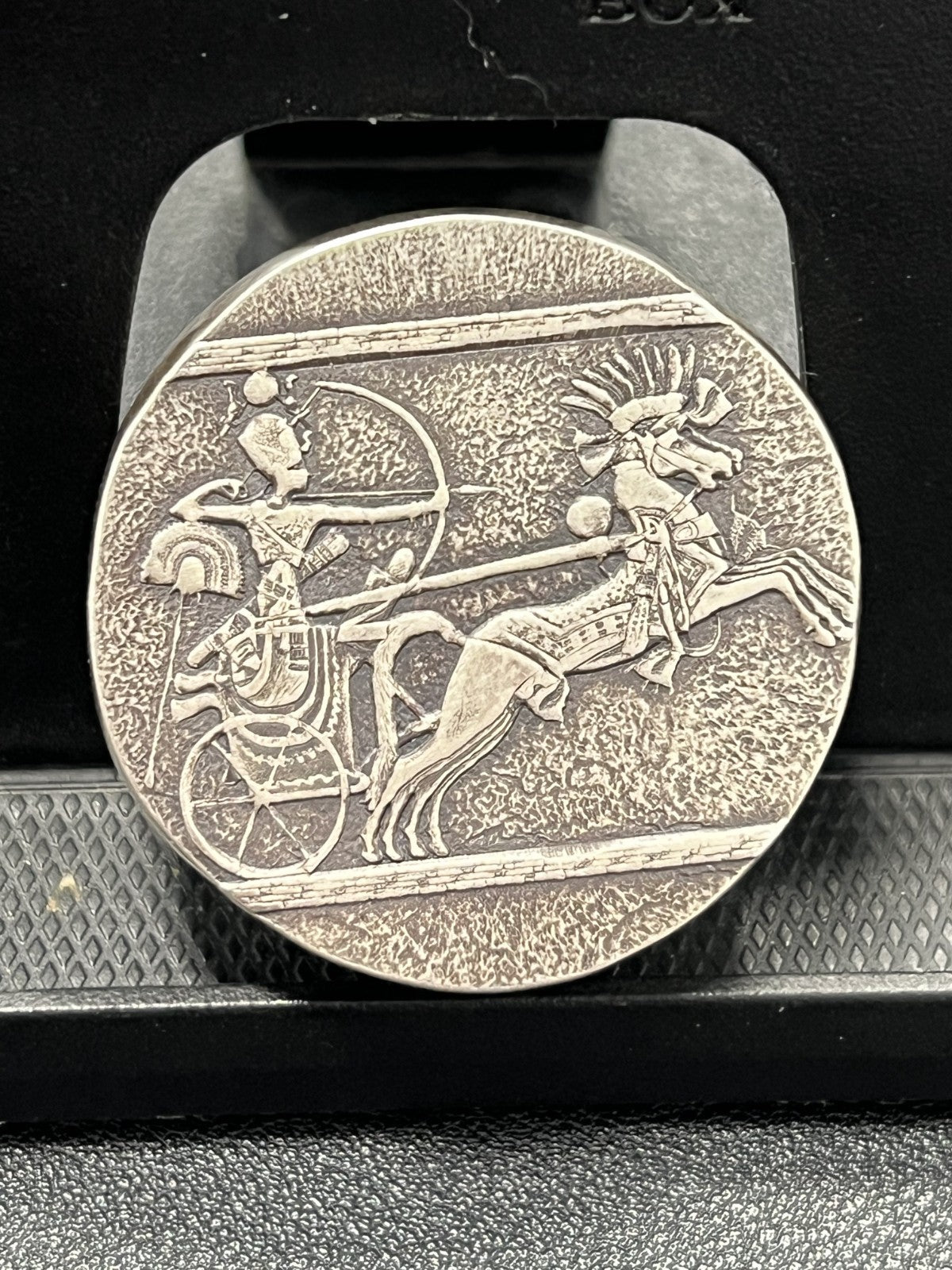 2020 Chad 5 oz 999 Fine Silver Chariot of War Egyptian Relic Series with box