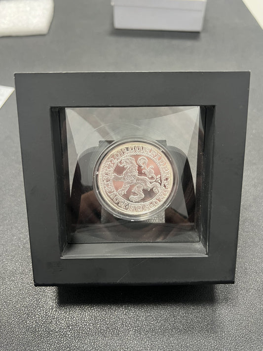 2019 Netherlands Lion Dollar Restrike 2 Troy Oz 999 Silver Round with COA