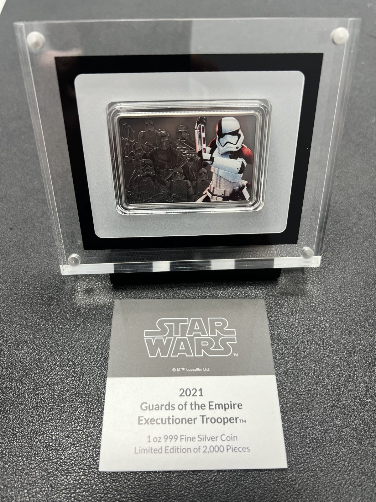 2021 Star Wars Guards of the Empire Executioner Trooper 1oz Silver Bar Coin