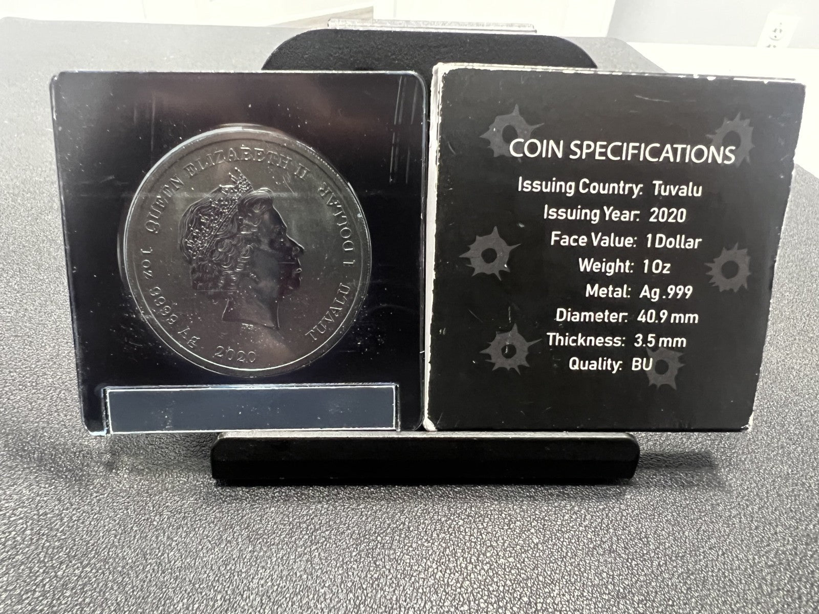 007 JAMES BOND Limited edition 1 oz. Silver Coin – Colorized set of 7– .999 Fine