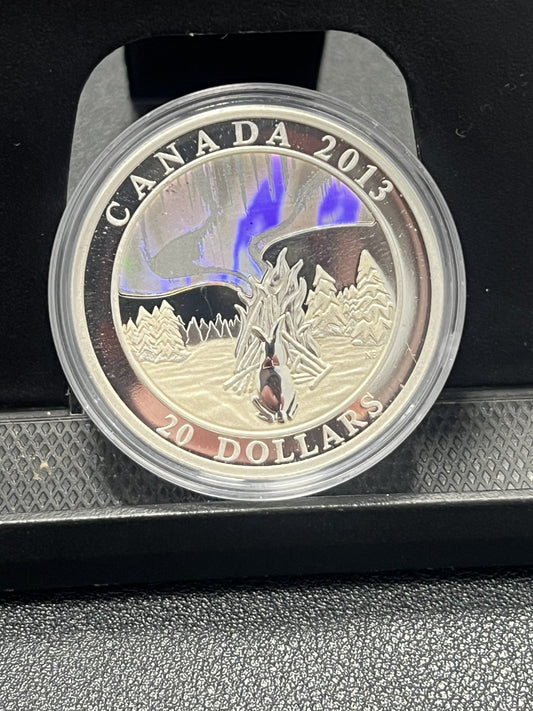 2013 Canada - Northern Lights - The Great Hare - 1oz .999 silver coin w/ COA