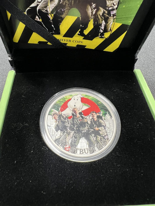 2017 Perth Mint Tuvalu GHOSTBUSTERS CREW 1 oz Silver Proof $1 Coin