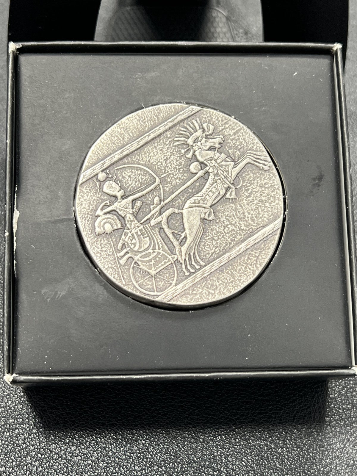 2020 Chad 5 oz 999 Fine Silver Chariot of War Egyptian Relic Series with box