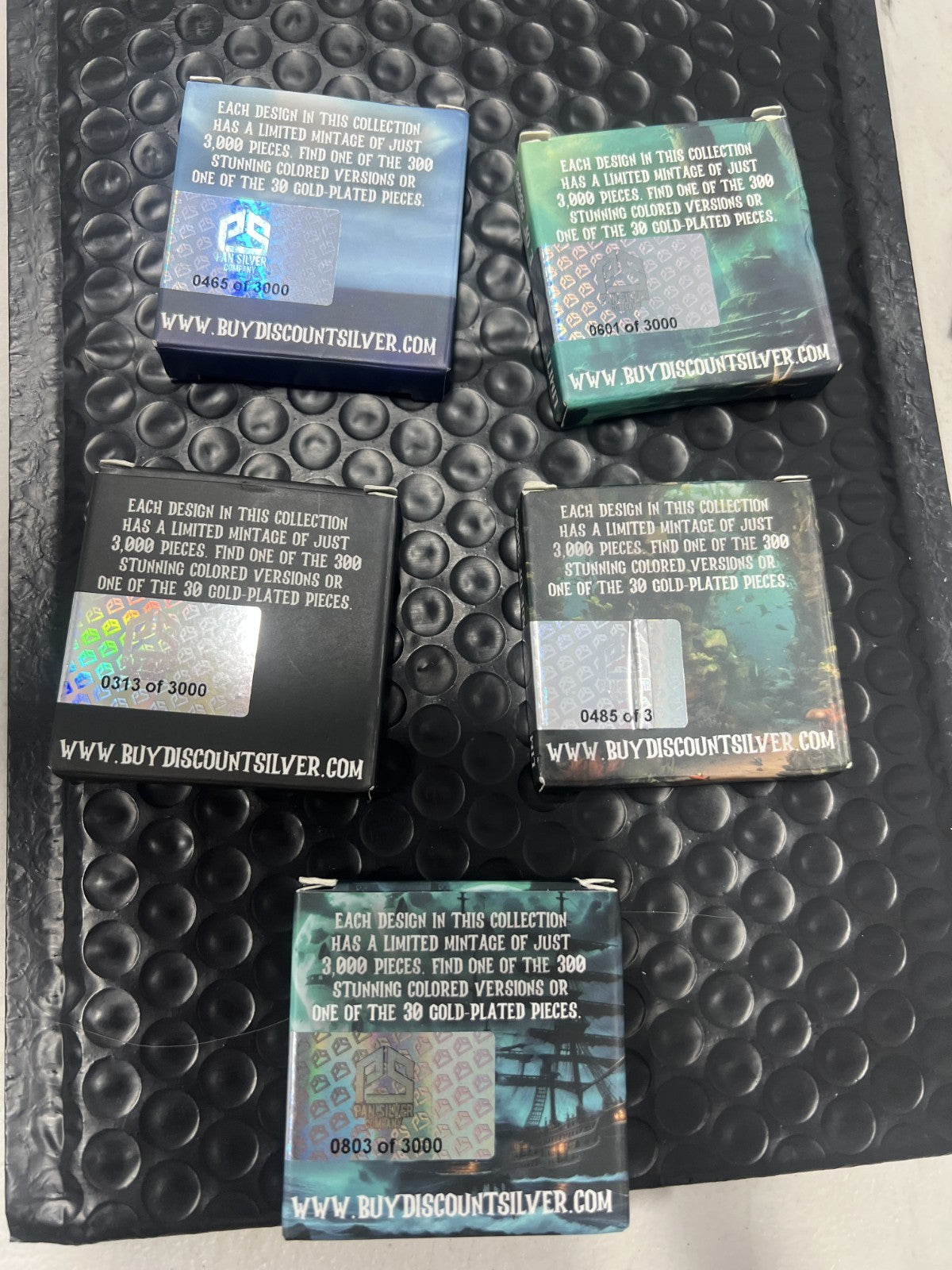 Pirate Series: Full set 25 Gram .999 Silver - Pan Silver Company with box