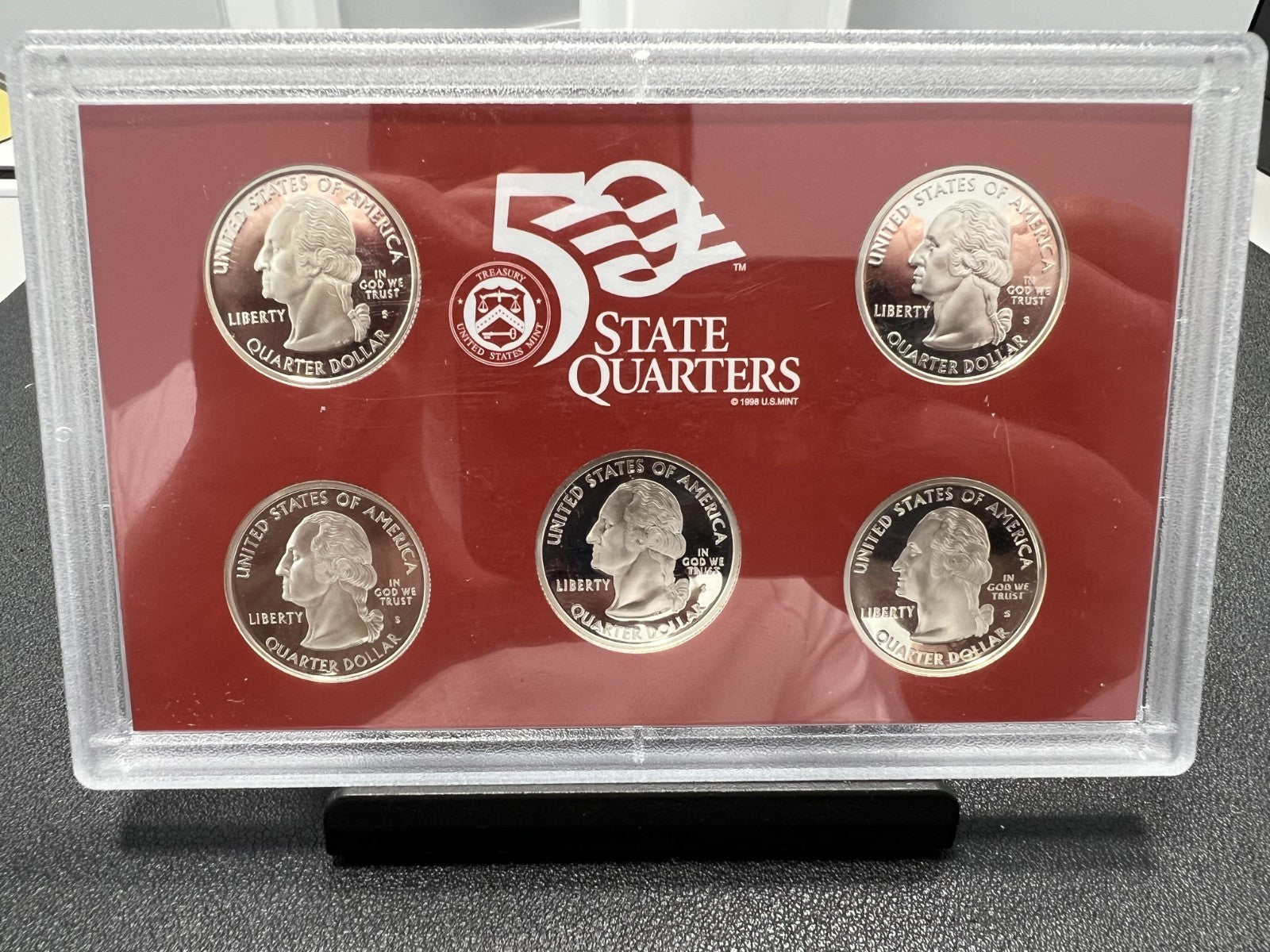 2007  US MINT 50 State Quarter 90% SILVER  Proof Set w/COA