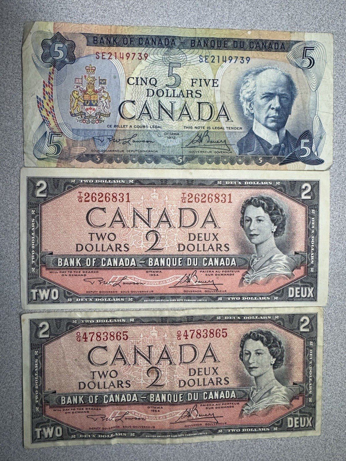 28 Notes Canadian Paper Money Lot $1 2 5 25 Cents UNC Fractional Dominion Canada