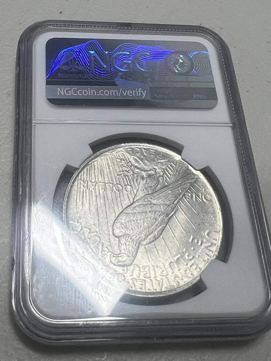 1922 Peace Dollar NGC MS63 UNCIRCULATED $1 MS 63