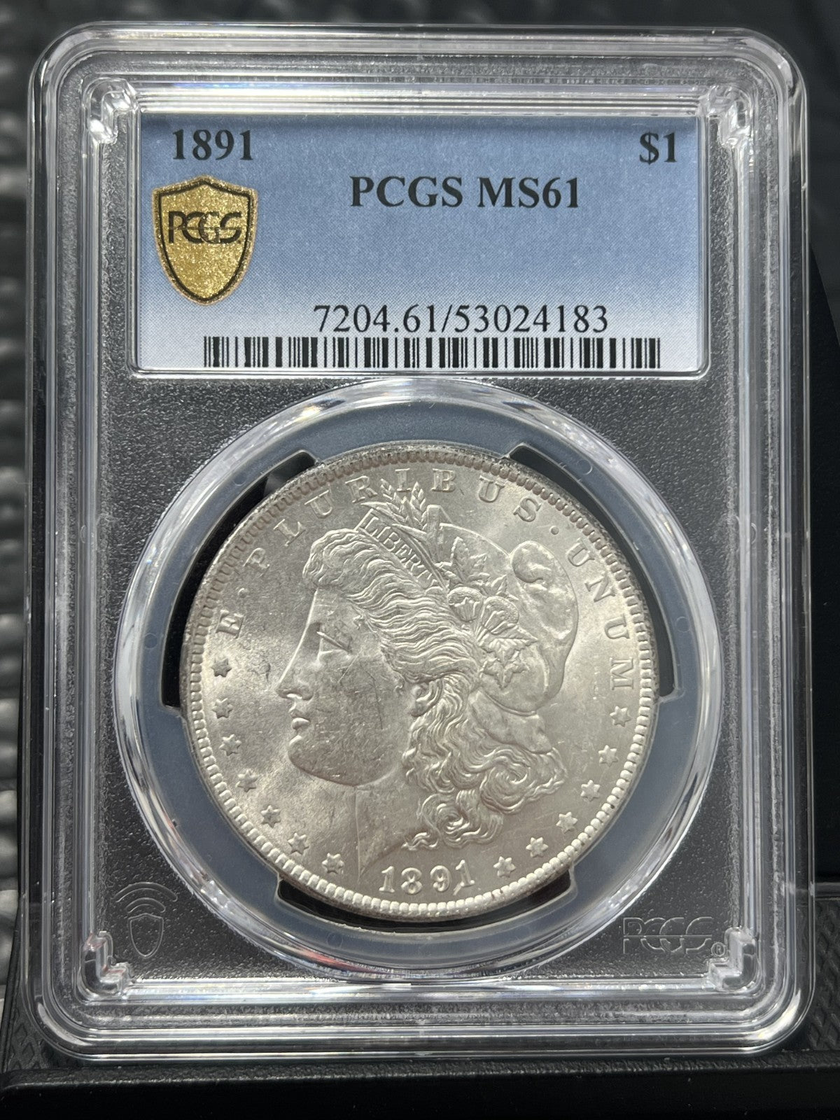1891 PCGS MS61 Morgan Silver Dollar MS 61