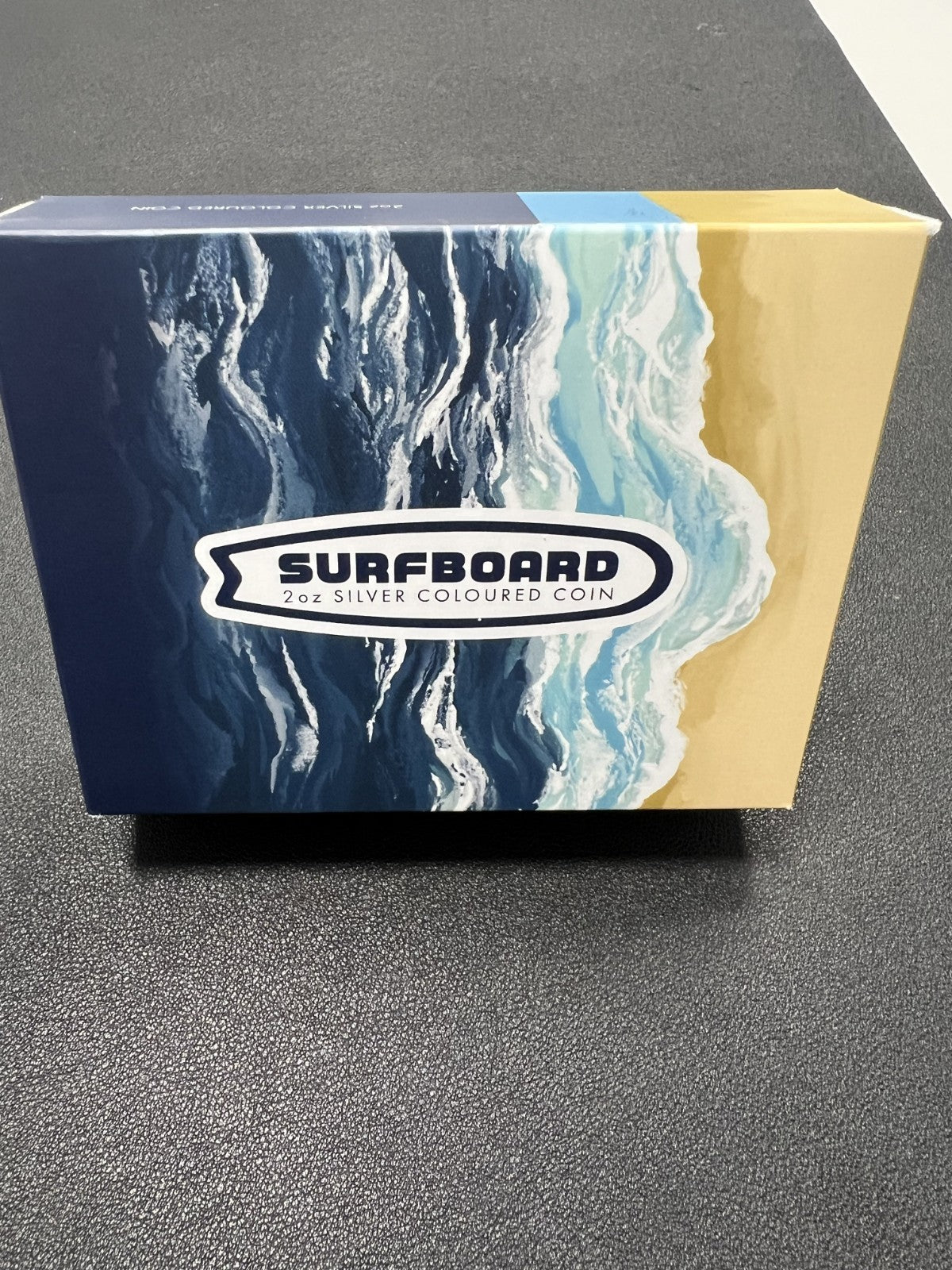 2020 2 Oz Silver Perth Mint Australia Surfboard W/ Case and COA