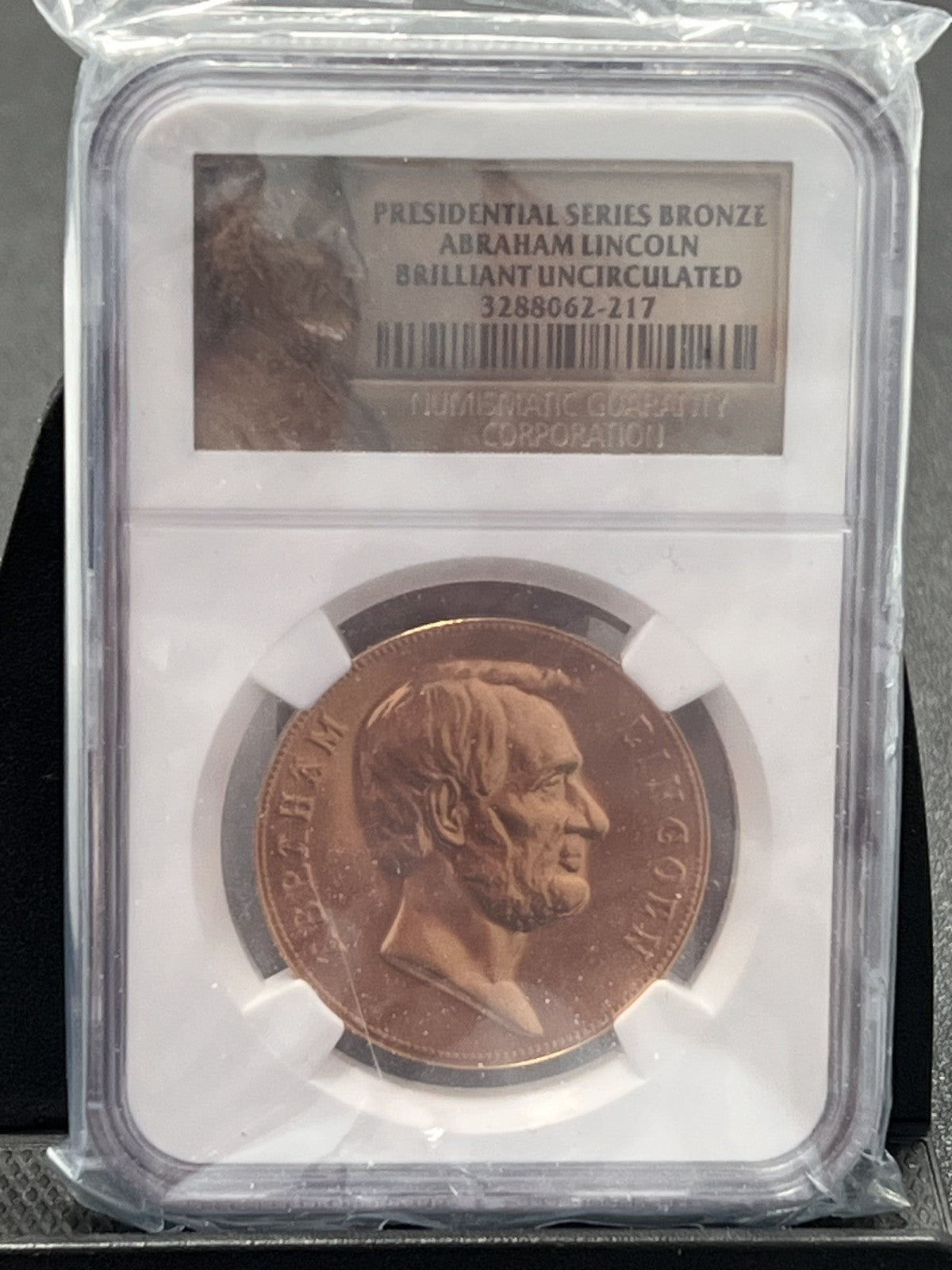 Abraham Lincoln Presidential Series Bronze Medal (No Date) NGC graded