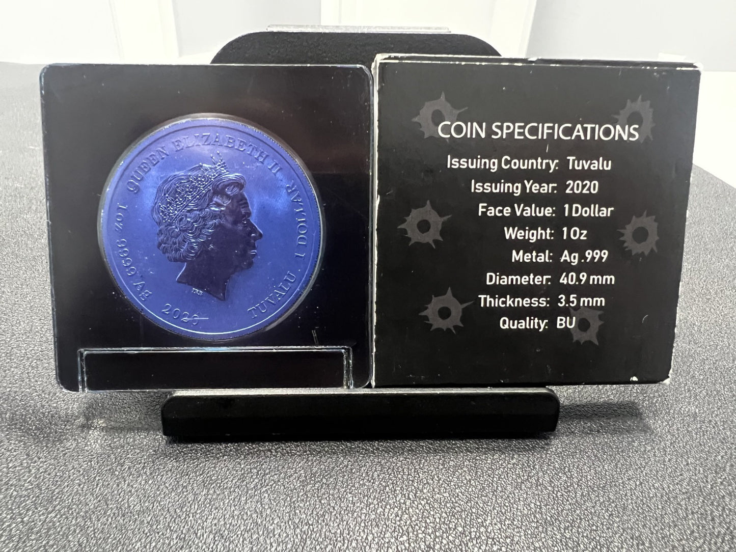 007 JAMES BOND Limited edition 1 oz. Silver Coin – Colorized set of 7– .999 Fine