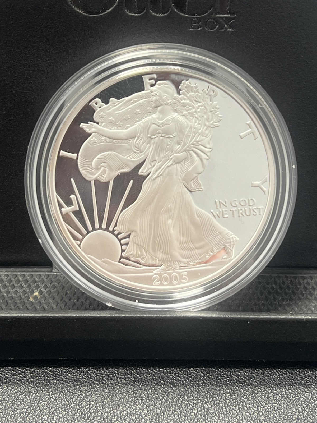 2005-W Proof $1 American Silver Eagle w/ Box and COA