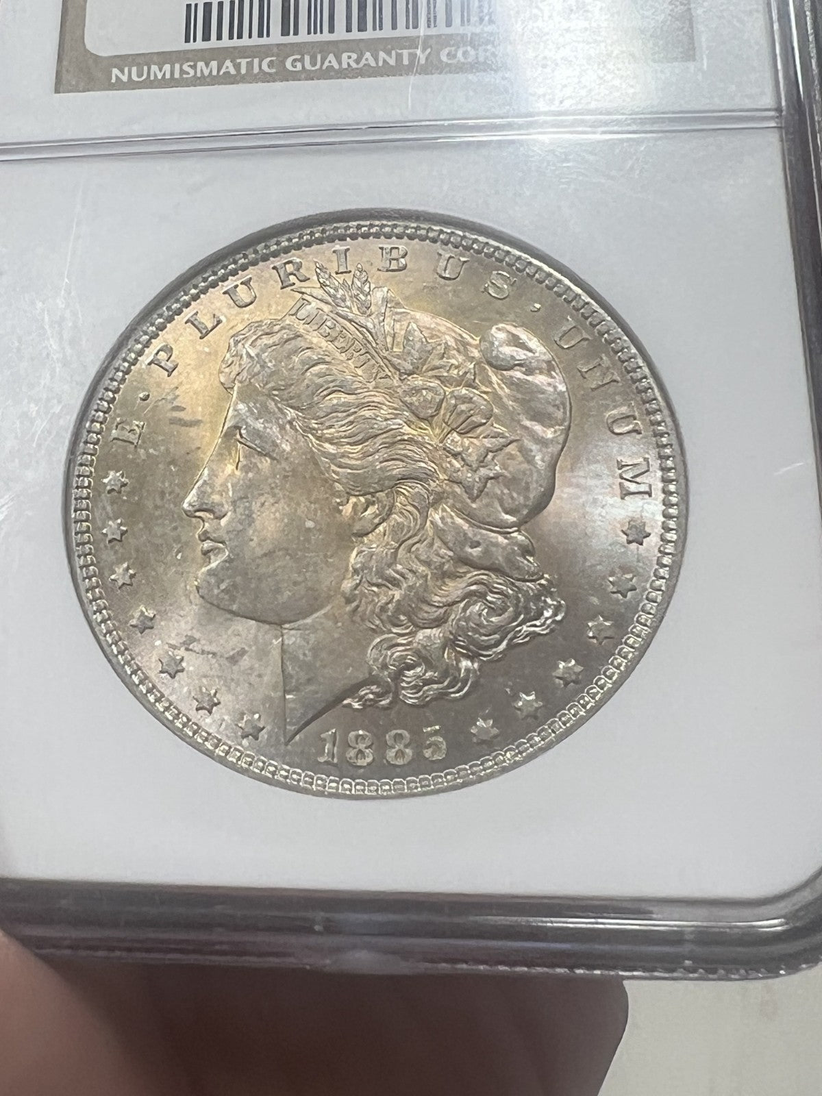 1885 NGC MS63 MORGAN Silver Dollar *Toner* MS 63