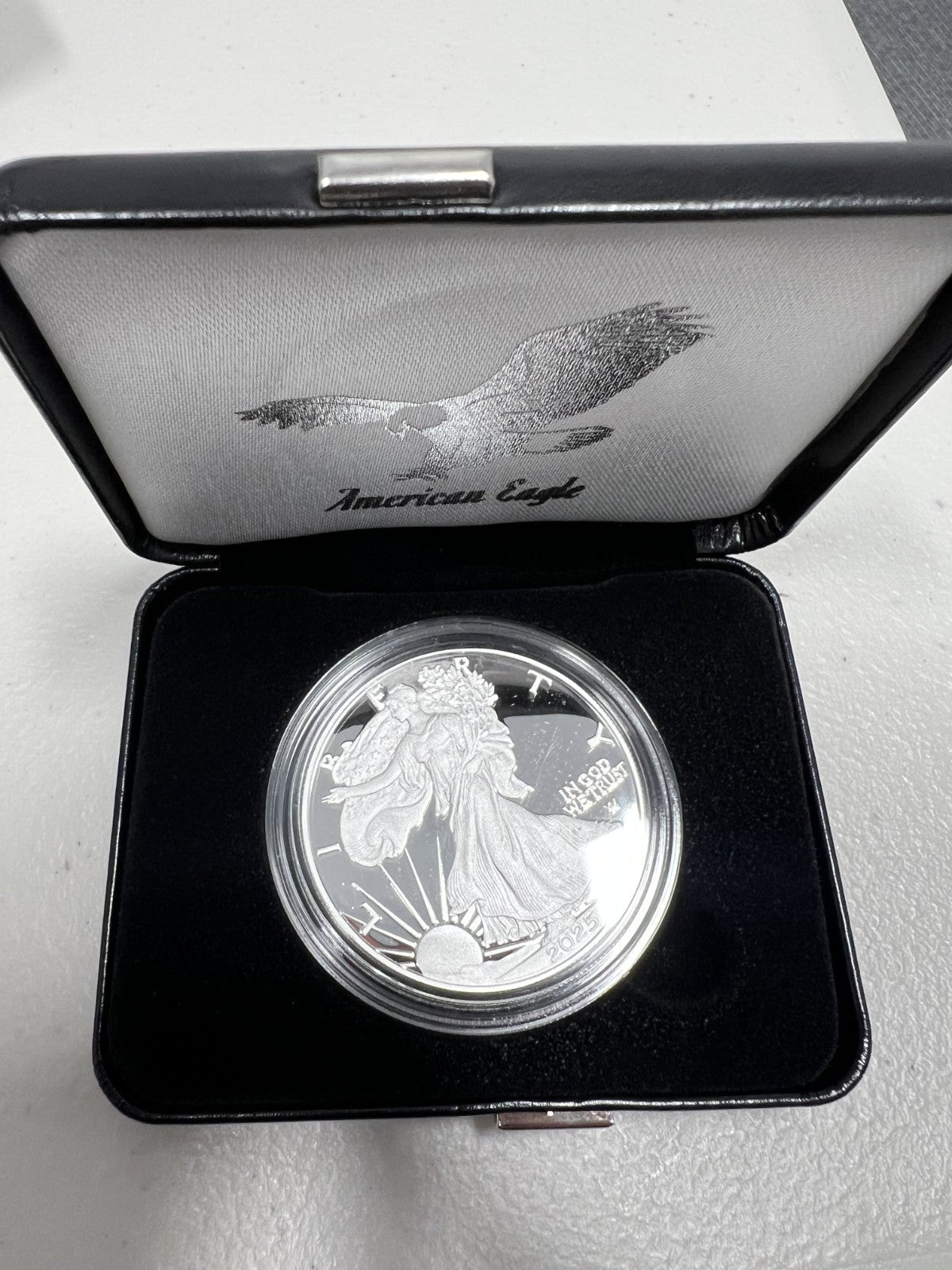 2025 W 1 oz Proof American Silver Eagle Congratulations Set