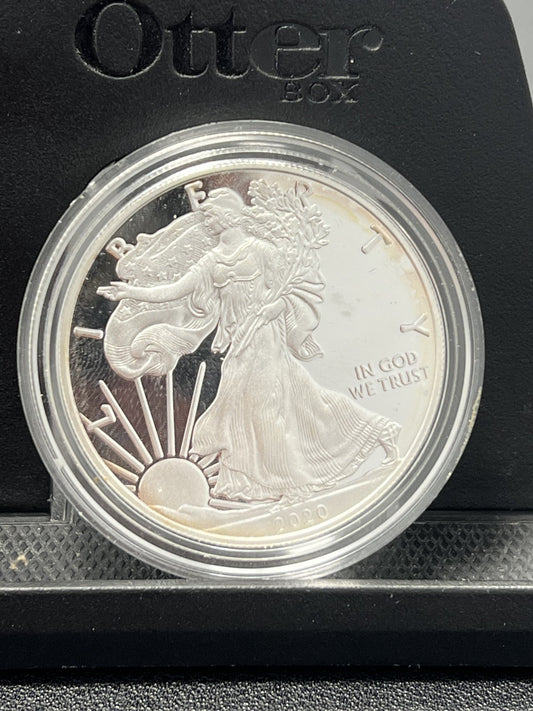 2020 W American Silver Eagle 1 oz US Mint $1 Coin with box and COA