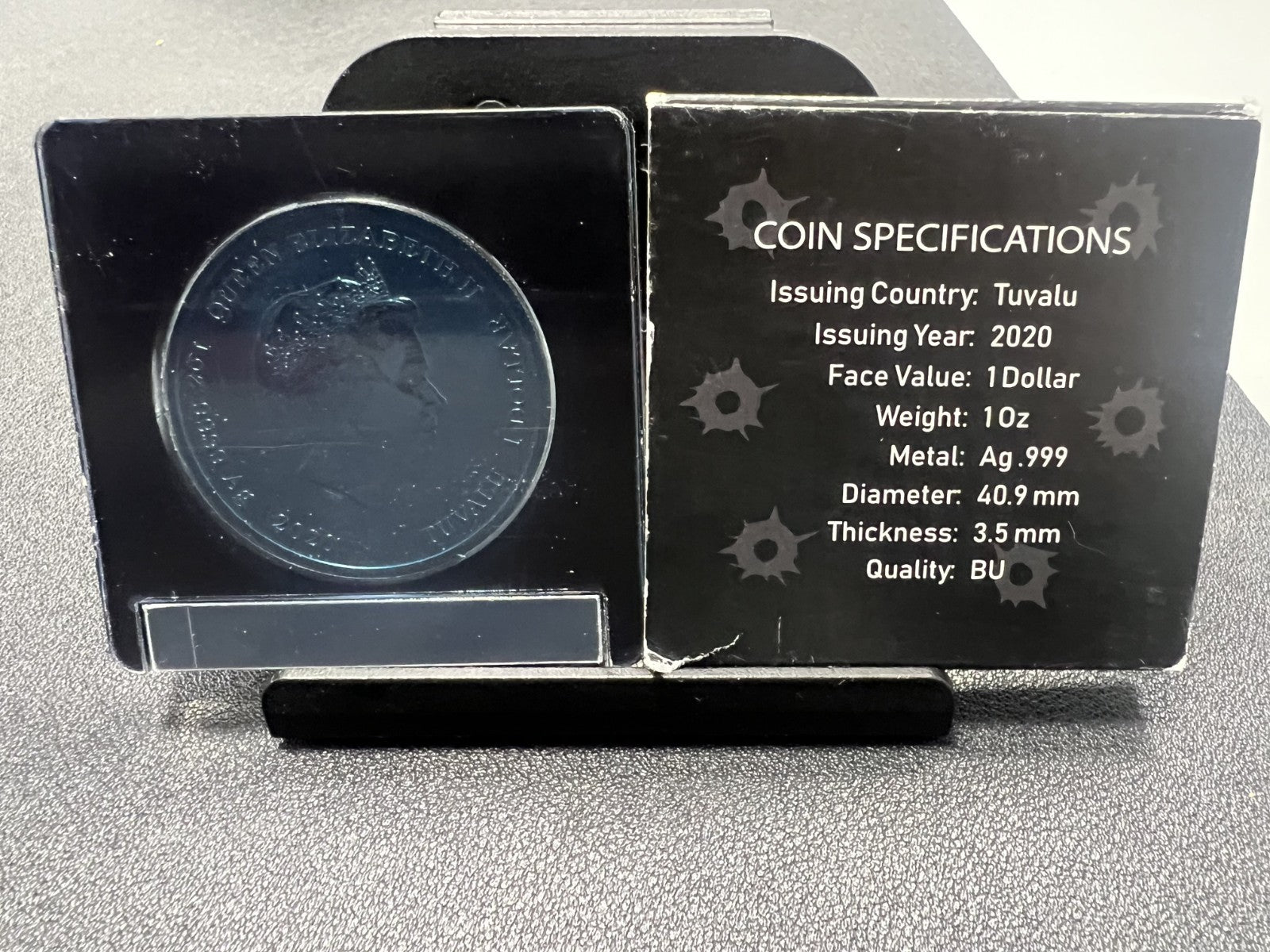 007 JAMES BOND Limited edition 1 oz. Silver Coin – Colorized set of 7– .999 Fine