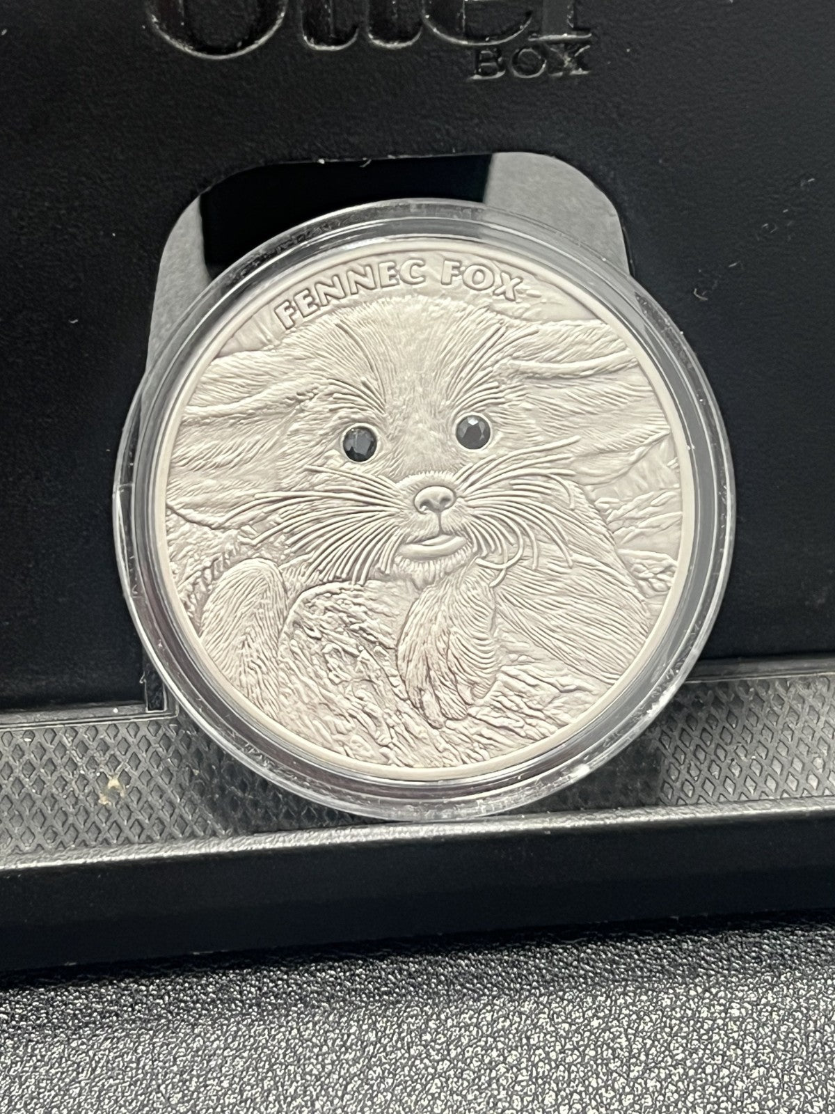 2013 $2 Niue FENNEC FOX BABIES Antique Finish 1 Oz Silver Coin