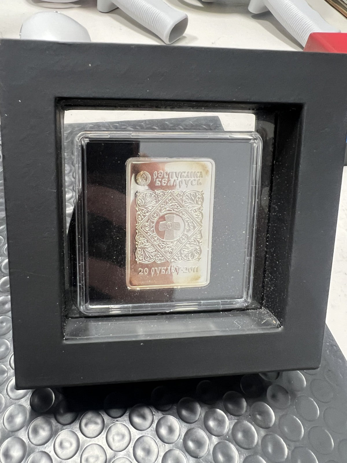 Belarus 2011 20 Rouble Orthodox Wonder Working Icon Kazan 1 oz  Silver Coin