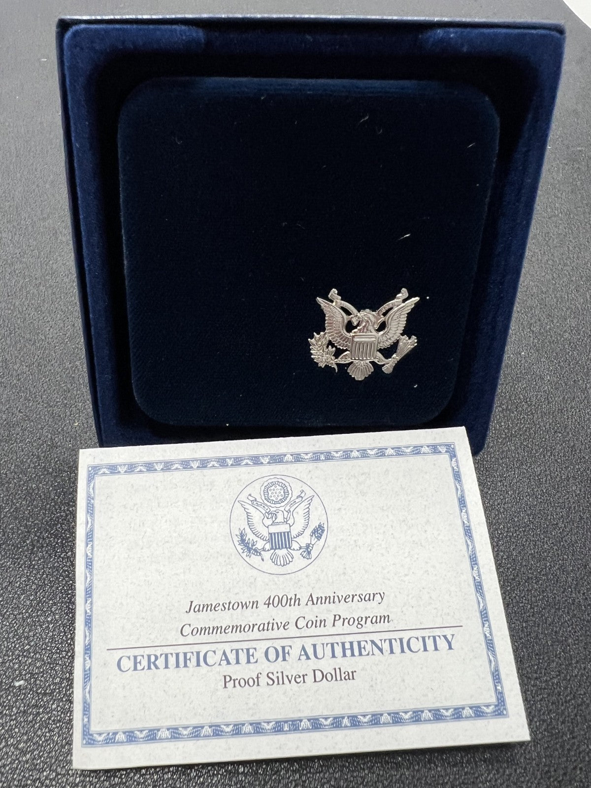 2007 Jamestown 400th Anniversary Commemorative Uncirculated Silver Dollar Coin