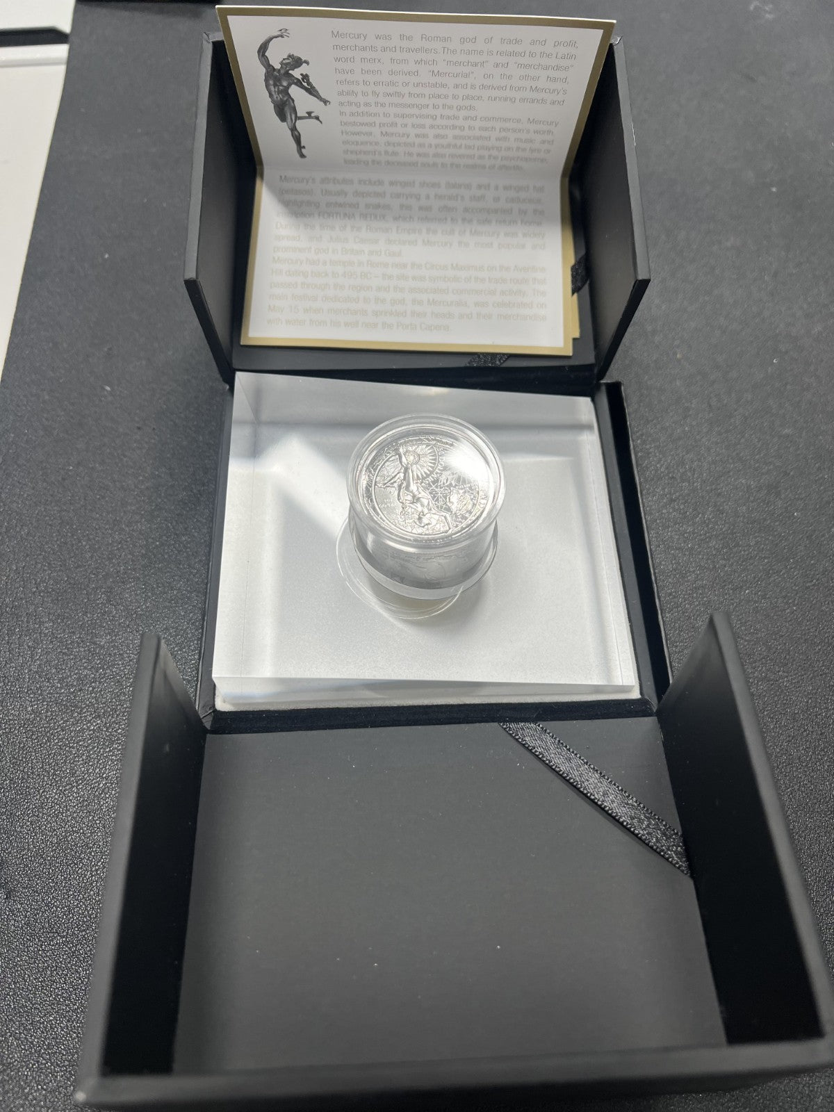 2013 Fortuna Redux Mercury $50 Niue 6 Oz SILVER PROOF Unique Cylinder Shape