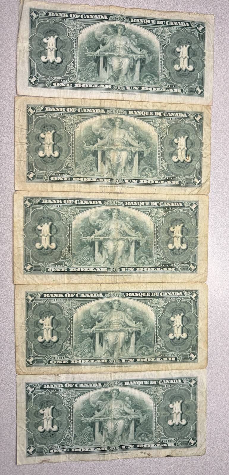 28 Notes Canadian Paper Money Lot $1 2 5 25 Cents UNC Fractional Dominion Canada