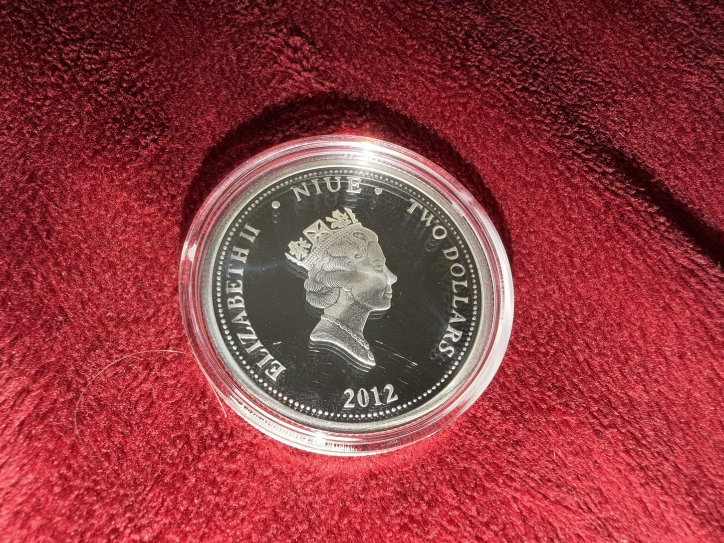 RARE NIUE 2012 FLORIDA ALLIGATOR GOLD GILDED PROOF SILVER 2500 MINTED COA & OGP