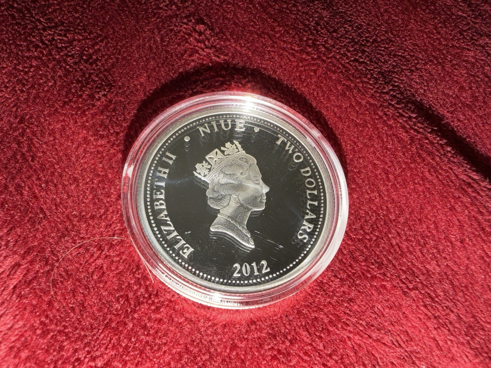 RARE NIUE 2012 FLORIDA ALLIGATOR GOLD GILDED PROOF SILVER 2500 MINTED COA & OGP