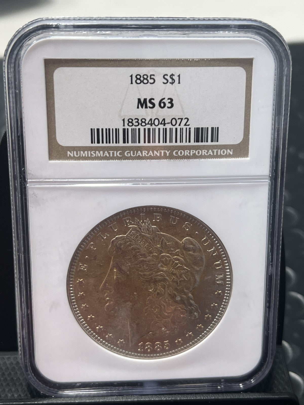1885 NGC MS63 MORGAN Silver Dollar *Toner* MS 63