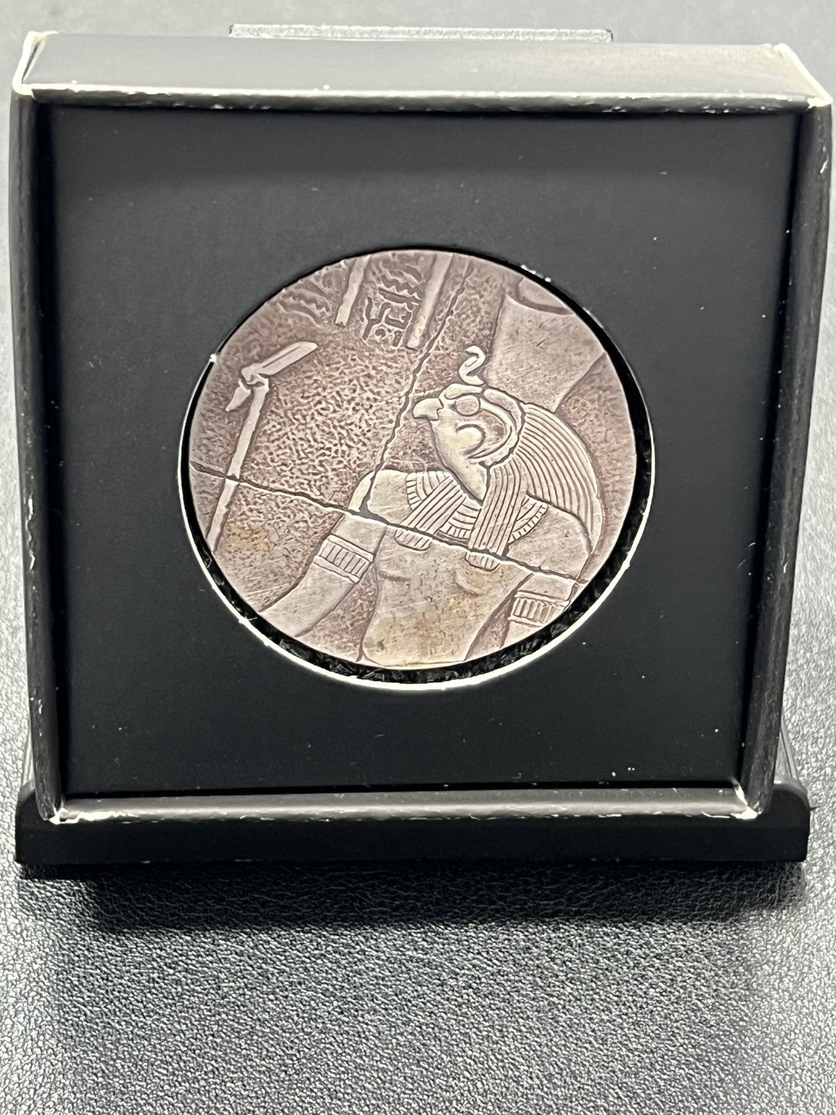 Scottsdale Mint Egyptian Relic Series HORUS Coin 2 oz .999 Silver w/ box & COA