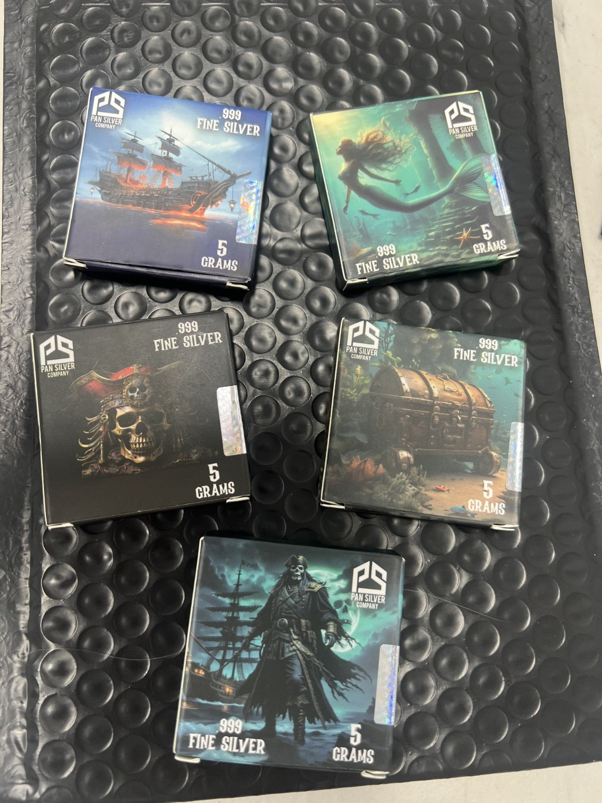 Pirate Series: Full set 25 Gram .999 Silver - Pan Silver Company with box