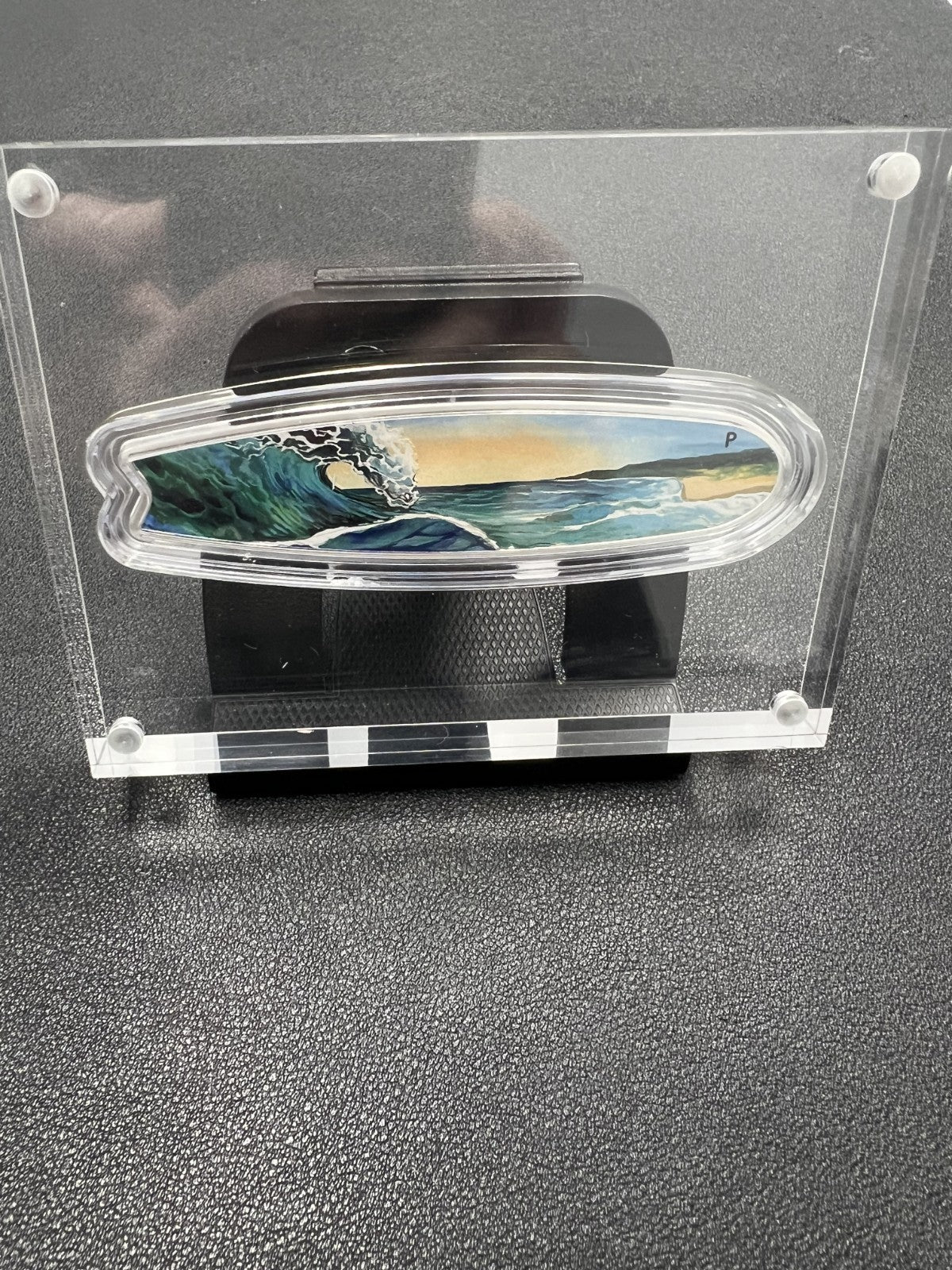 2020 2 Oz Silver Perth Mint Australia Surfboard W/ Case and COA