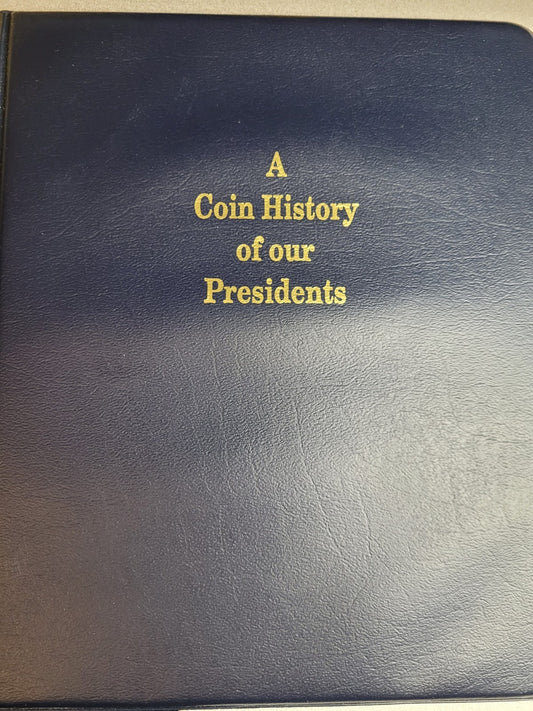A Coin History of Our Presidents United States 40 Bronze Coin Medal Album Tokens