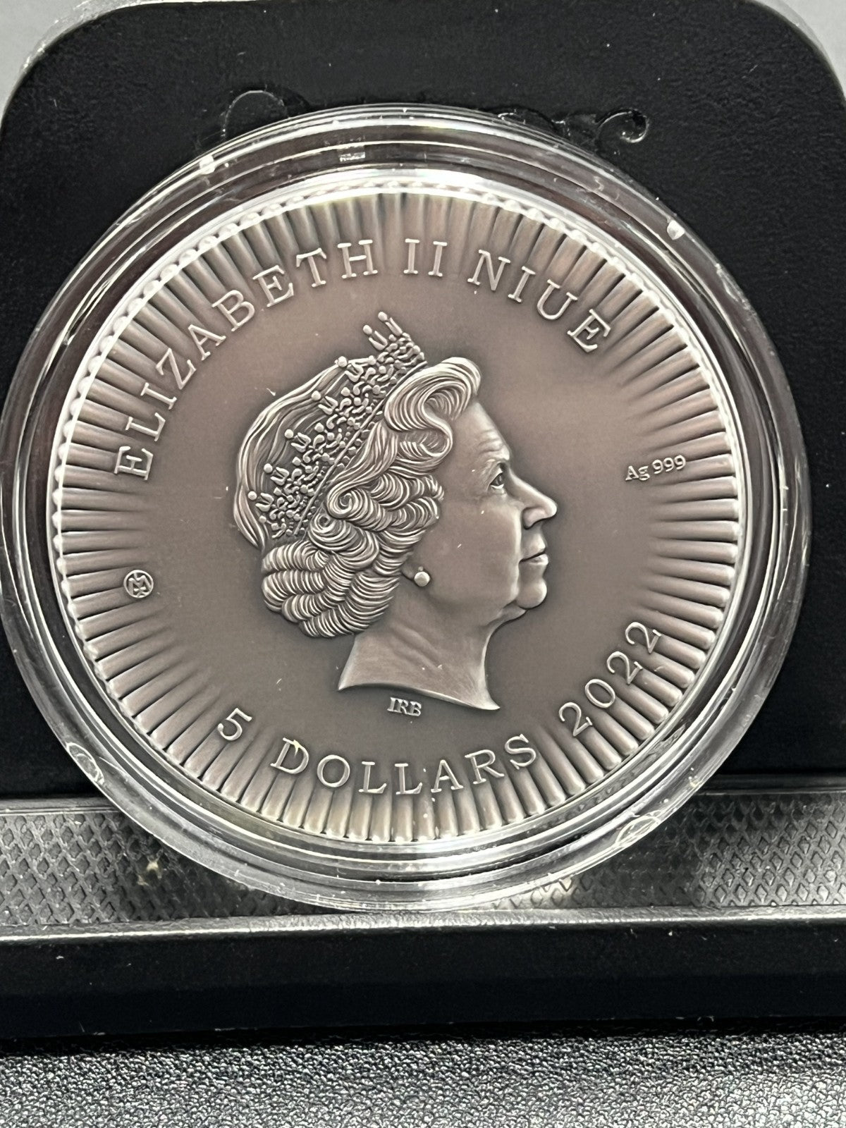 2022 Niue 2 oz Silver Antique Isis Wings coin with Box and COA