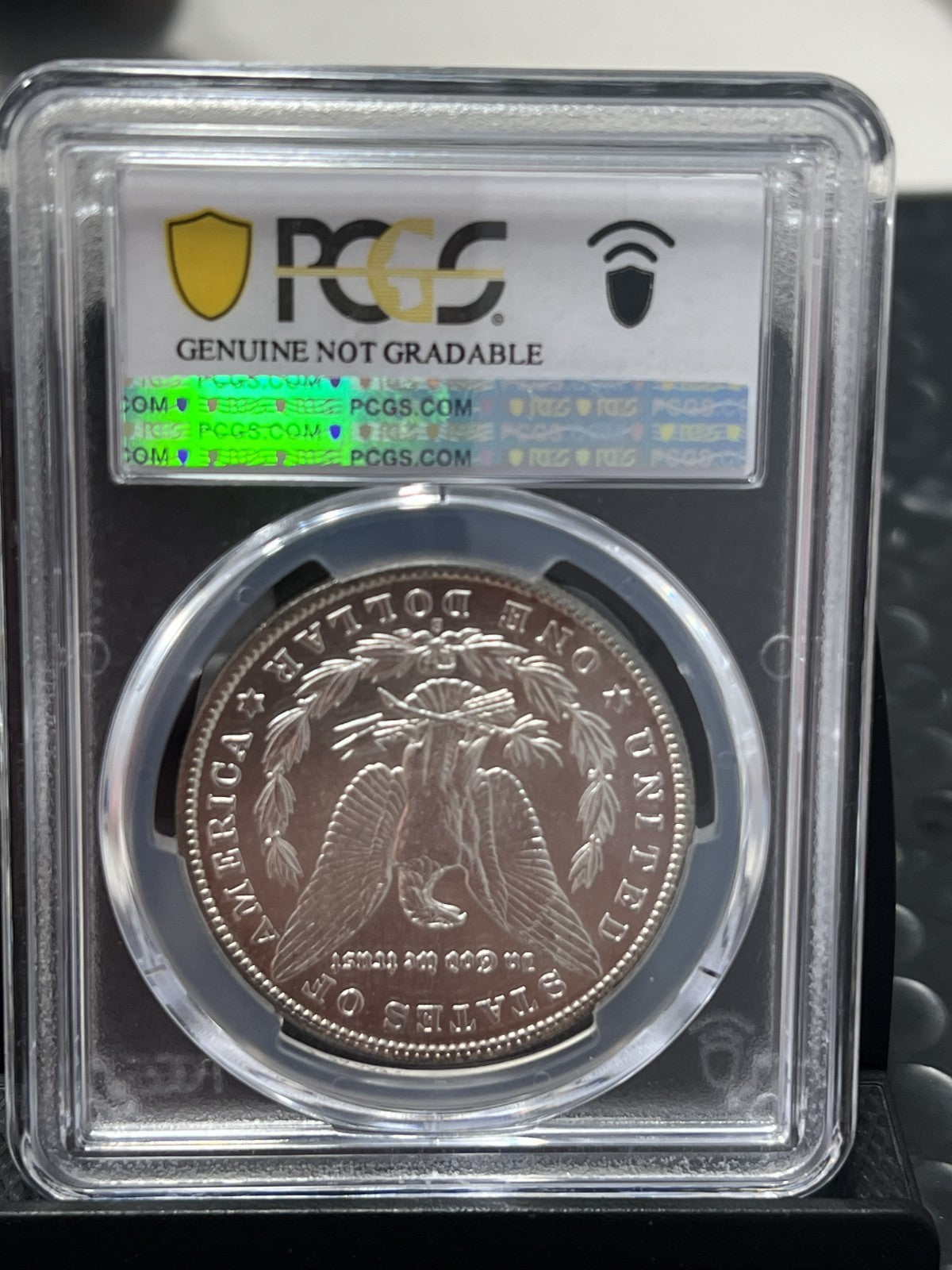 1902-S MORGAN SILVER DOLLAR PCGS Genuine Cleaned-UNC Detail