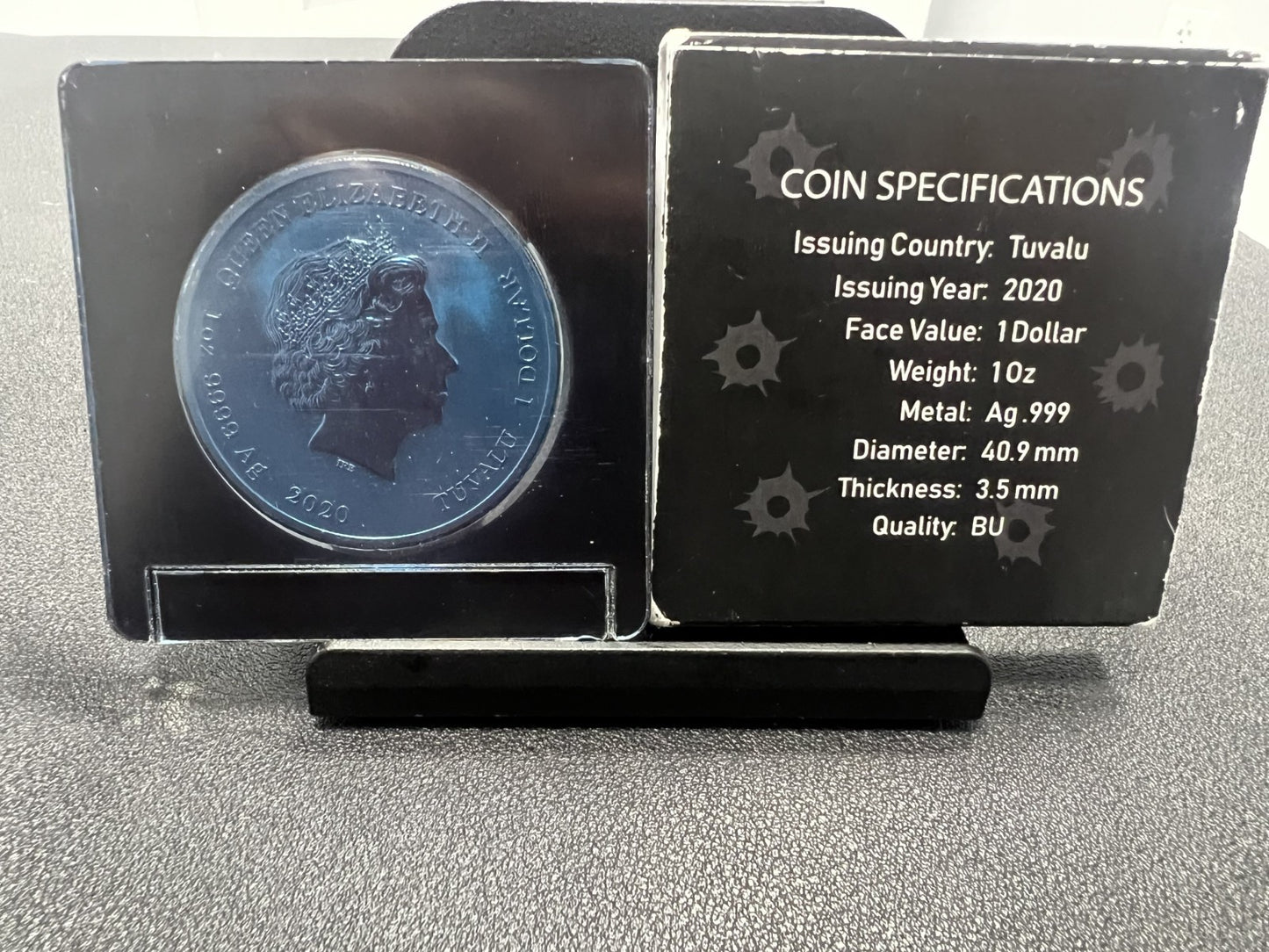 007 JAMES BOND Limited edition 1 oz. Silver Coin – Colorized set of 7– .999 Fine