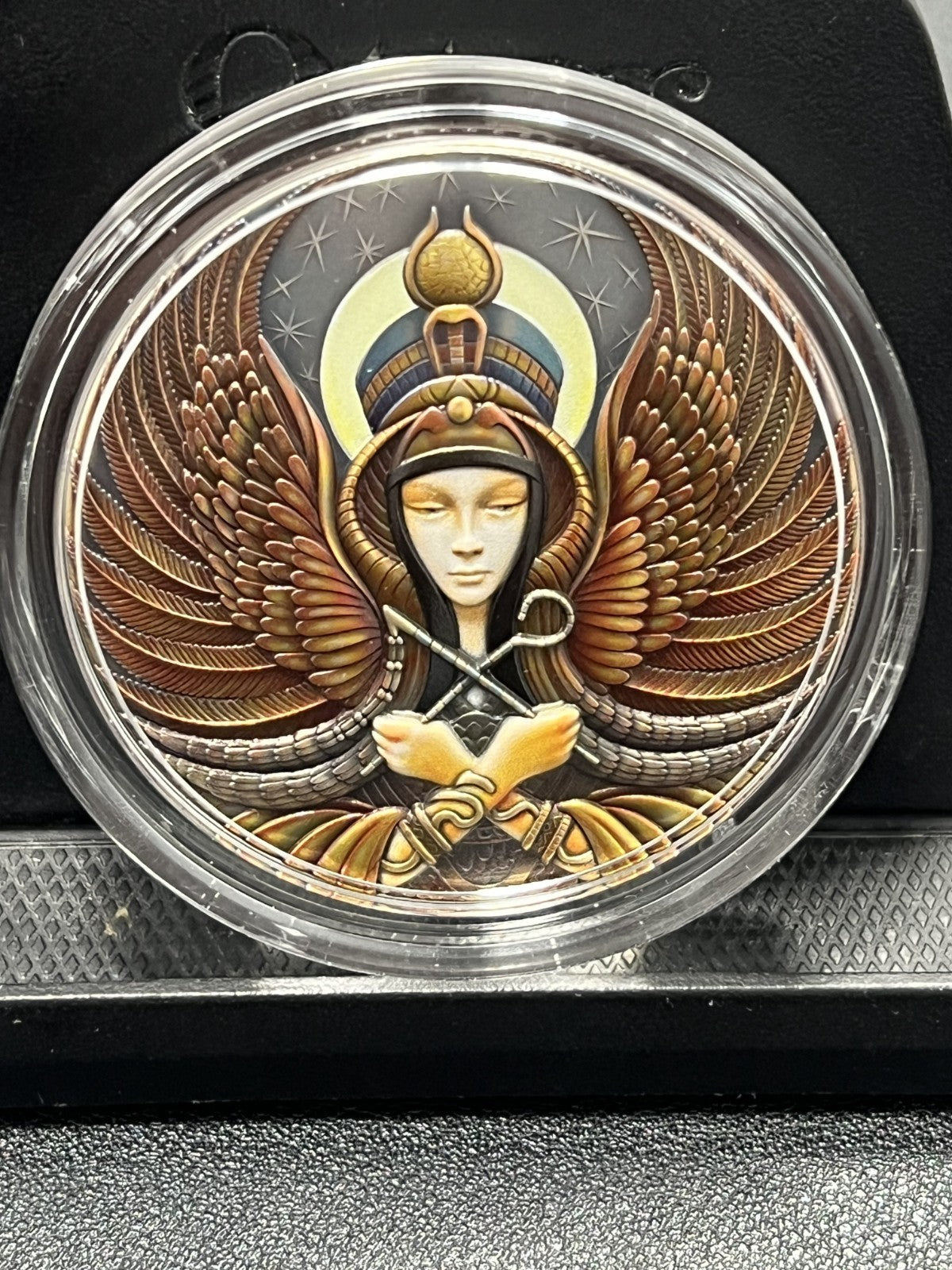 2022 Niue 2 oz Silver Antique Isis Wings coin with Box and COA