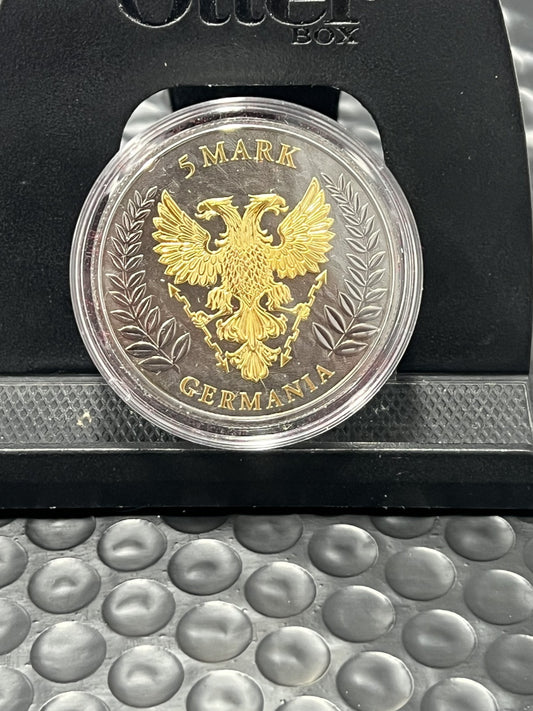 2019  Germania Crystal Cross 1 oz silver coin with box & COA