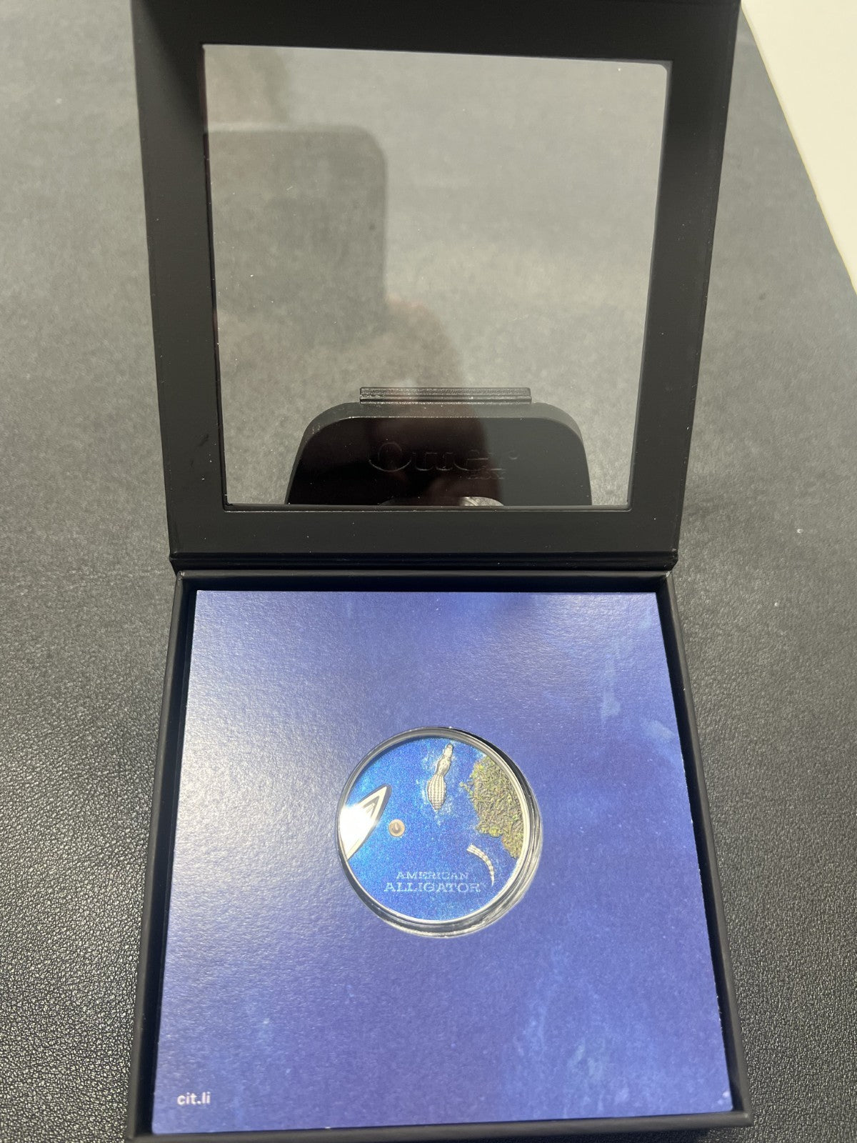American alligator 1 oz silver coin Palau 2022 with box and COA
