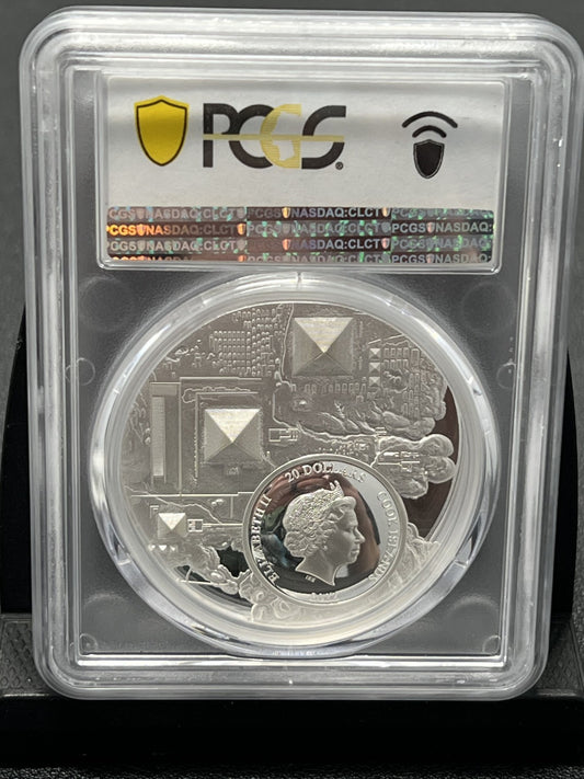 3oz Silver 2022 Cook Islands Legacy of the Pharaohs GILT Ag PCGS PR69DCAM