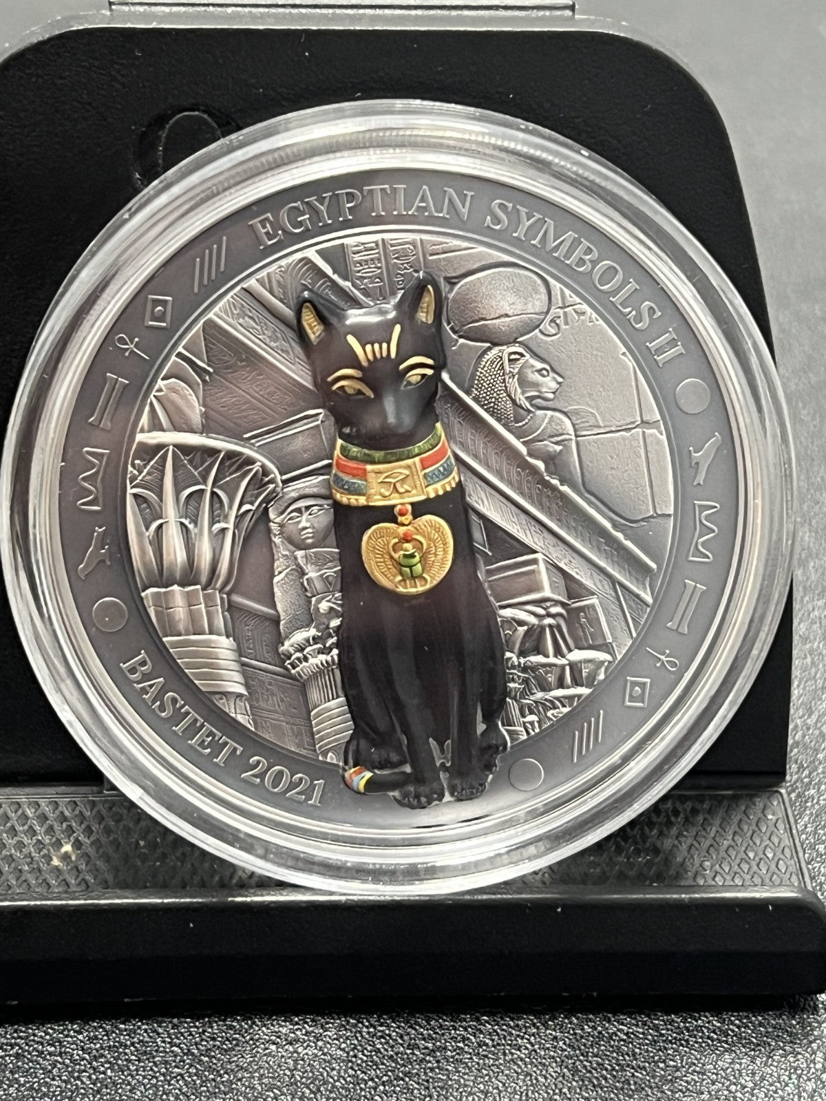 2021 Egyptian Symbols II - Bastet 3 oz silver coin w/ box and COA