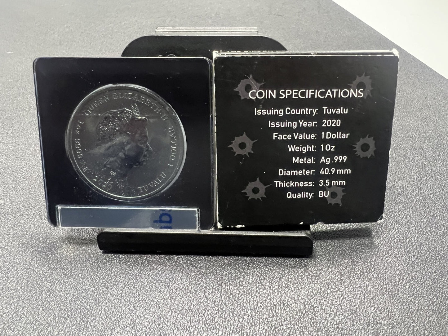 007 JAMES BOND Limited edition 1 oz. Silver Coin – Colorized set of 7– .999 Fine