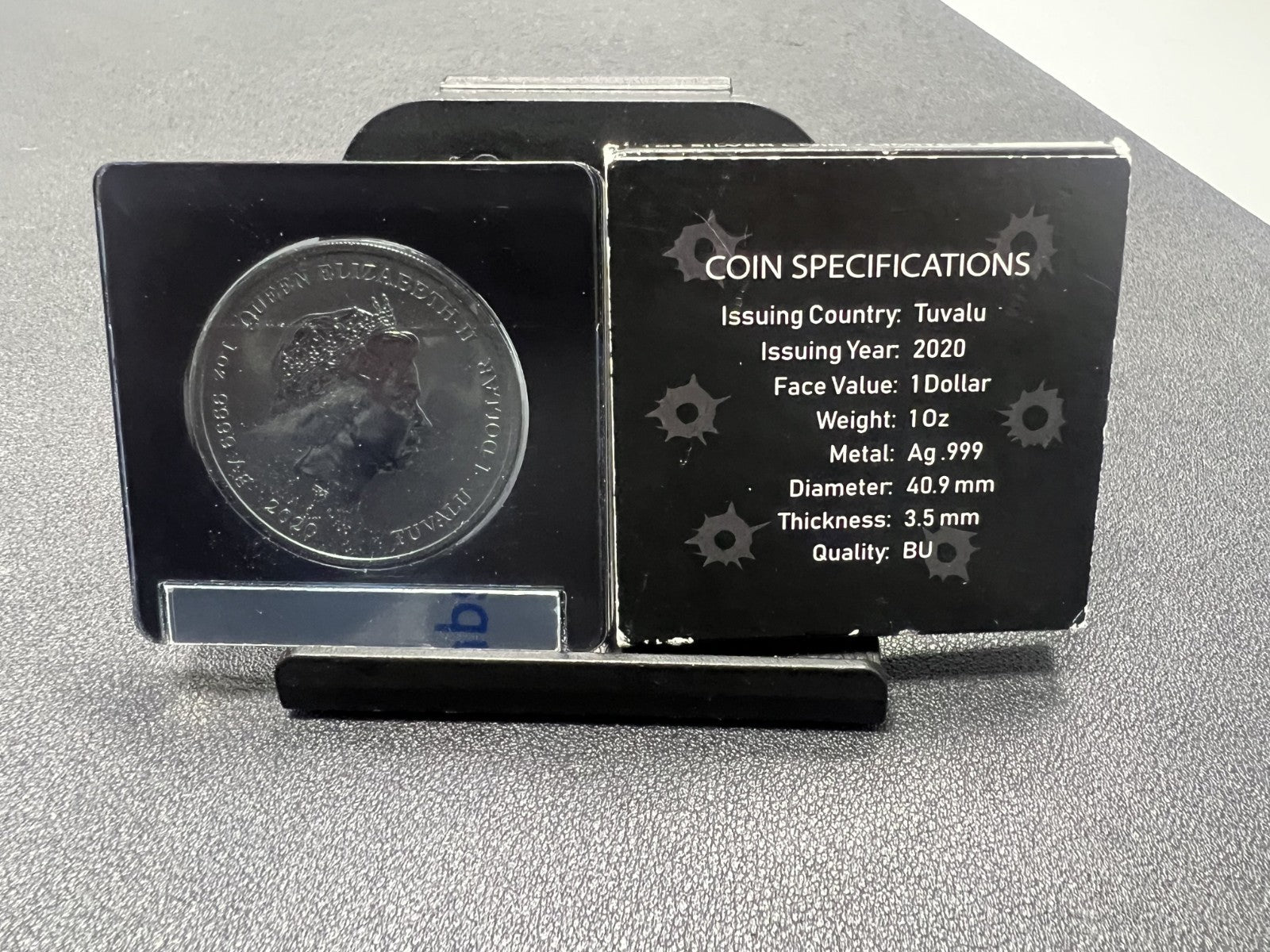 007 JAMES BOND Limited edition 1 oz. Silver Coin – Colorized set of 7– .999 Fine