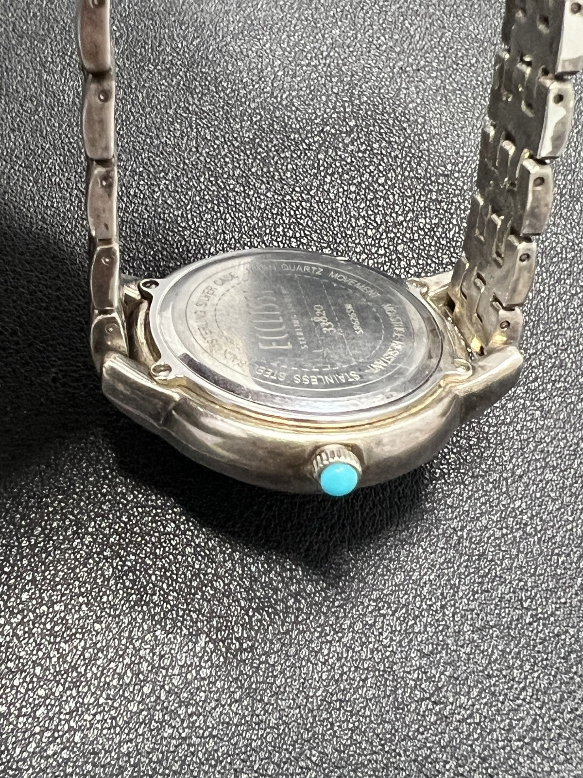 Ecclissi Sterling Silver Wristwatch Blue Dial 33820